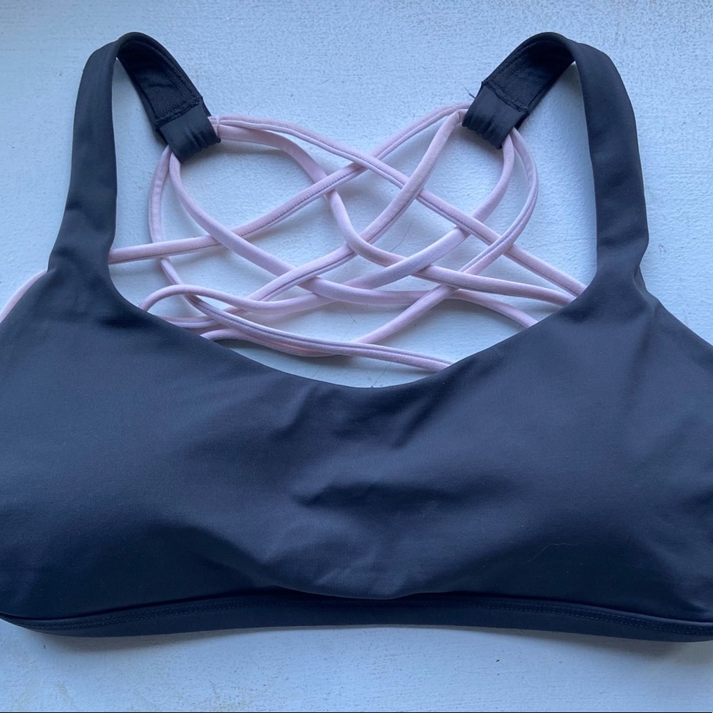 Lululemon Free to Be Wild Sports Bra. Graphite grey. Size 6